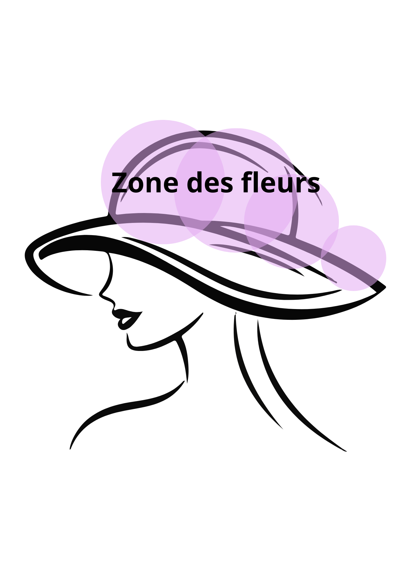 Cadre décoratif personnalisé Chapeau femme