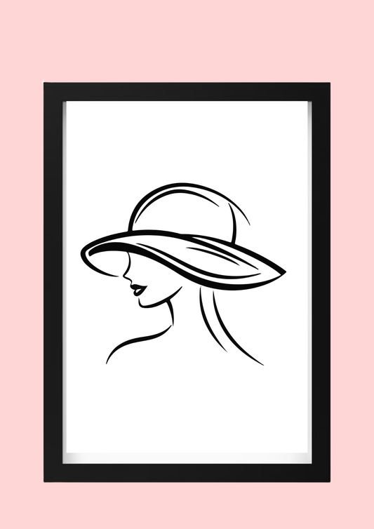 Petit cadre Chapeau de femme
