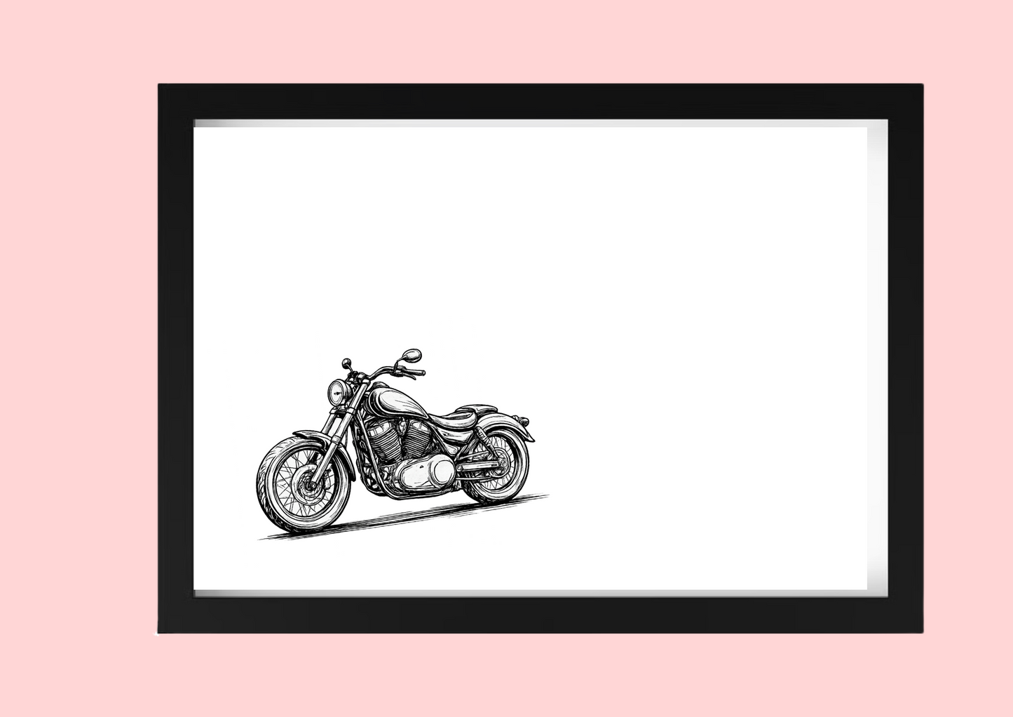 Cadre décoratif personnalisé Moto