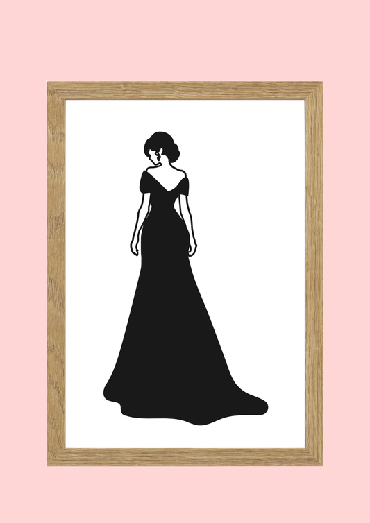Grand cadre Femme en robe