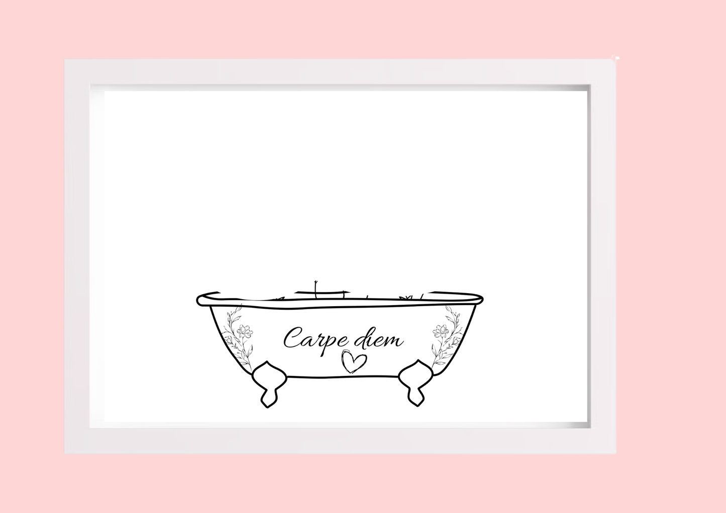 Cadre décoratif personnalisé Baignoire