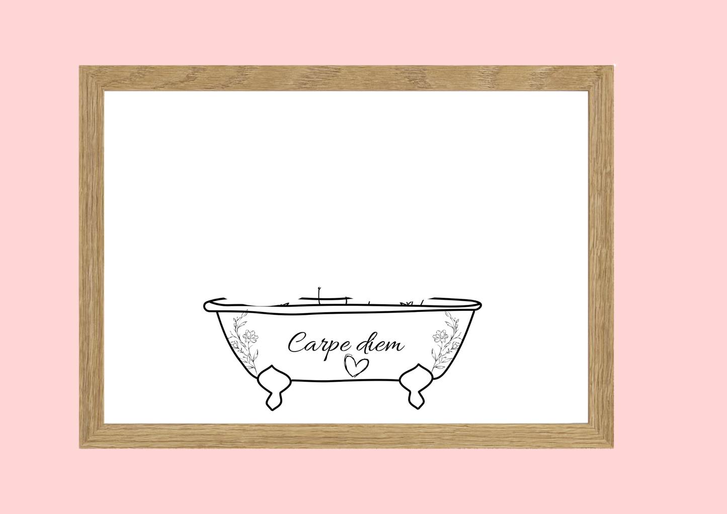 Cadre décoratif personnalisé Baignoire