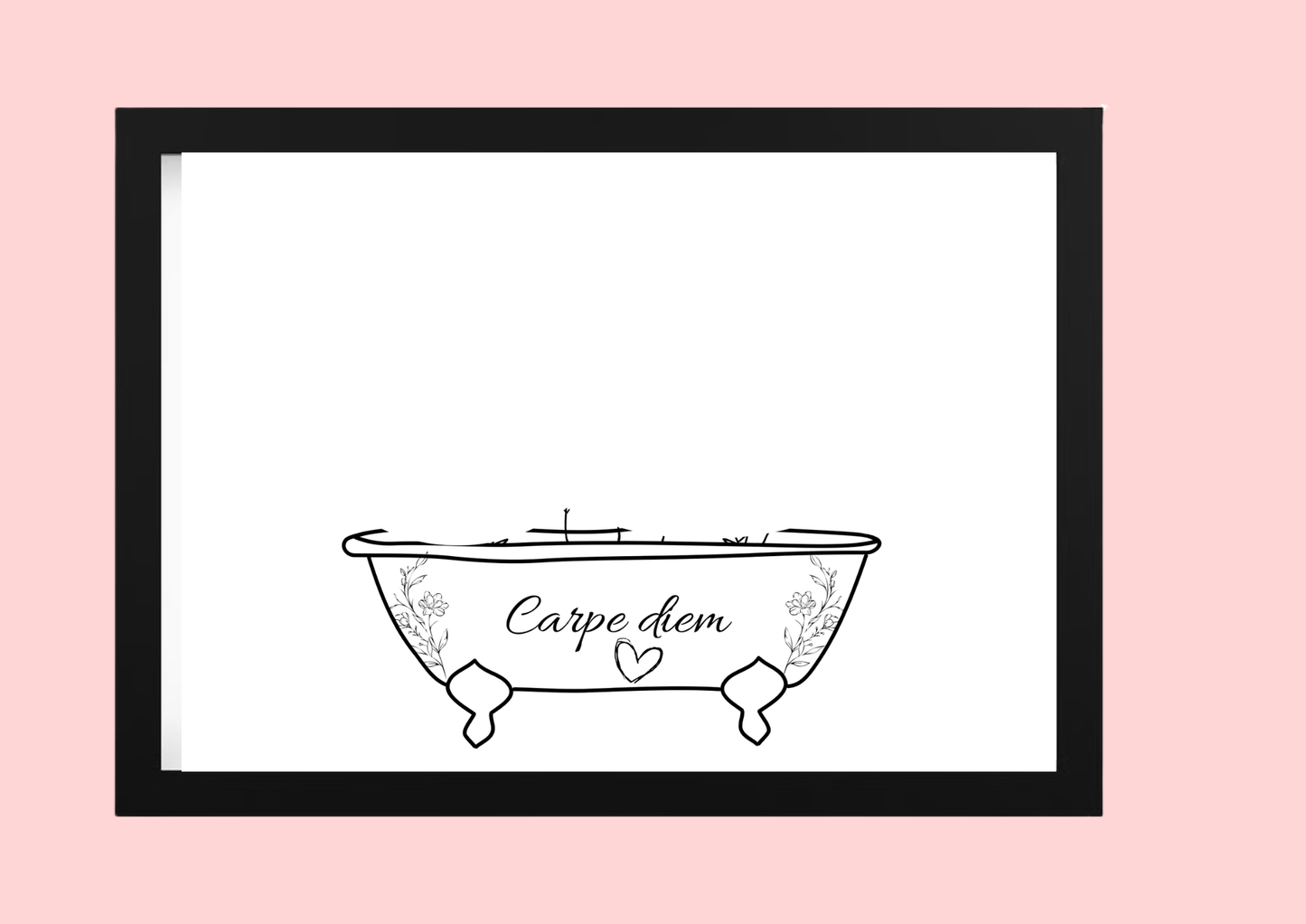 Cadre décoratif personnalisé Baignoire