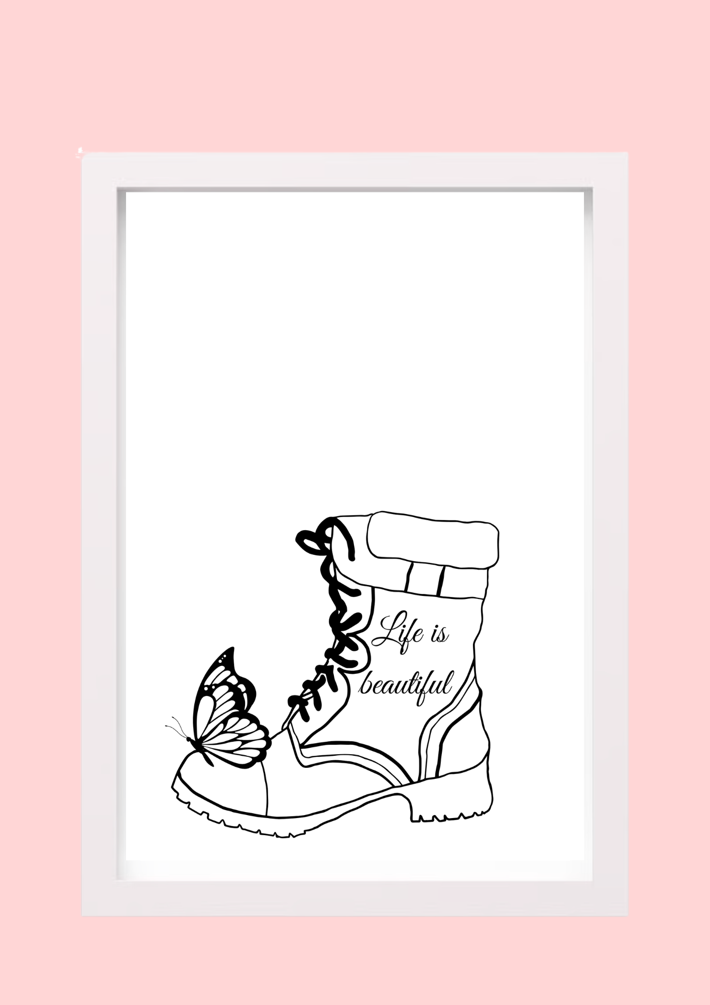 Cadre décoratif personnalisé Botte
