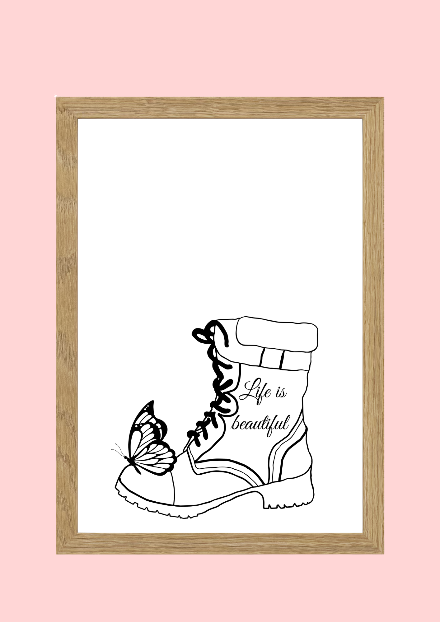 Cadre décoratif personnalisé Botte