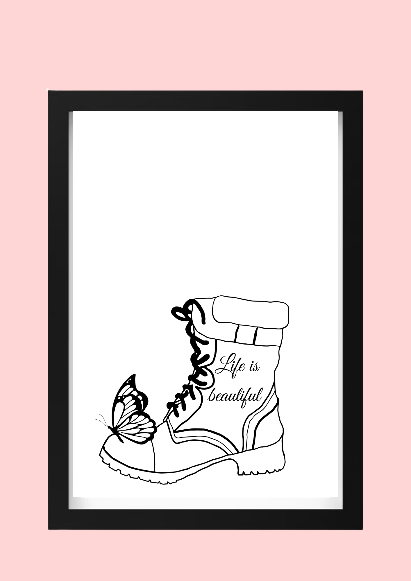 Cadre décoratif personnalisé Botte