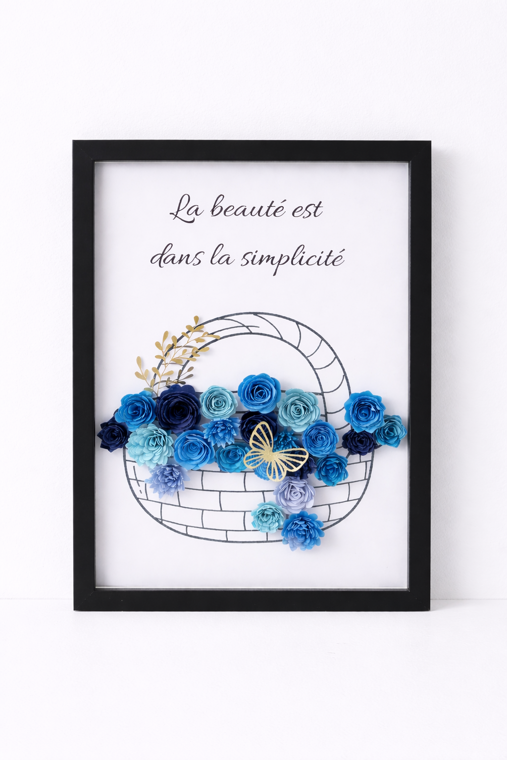 Creation unique Grand cadre Panier