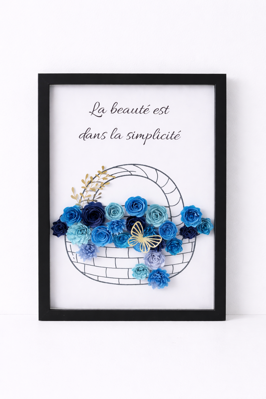 Creation unique Grand cadre Panier