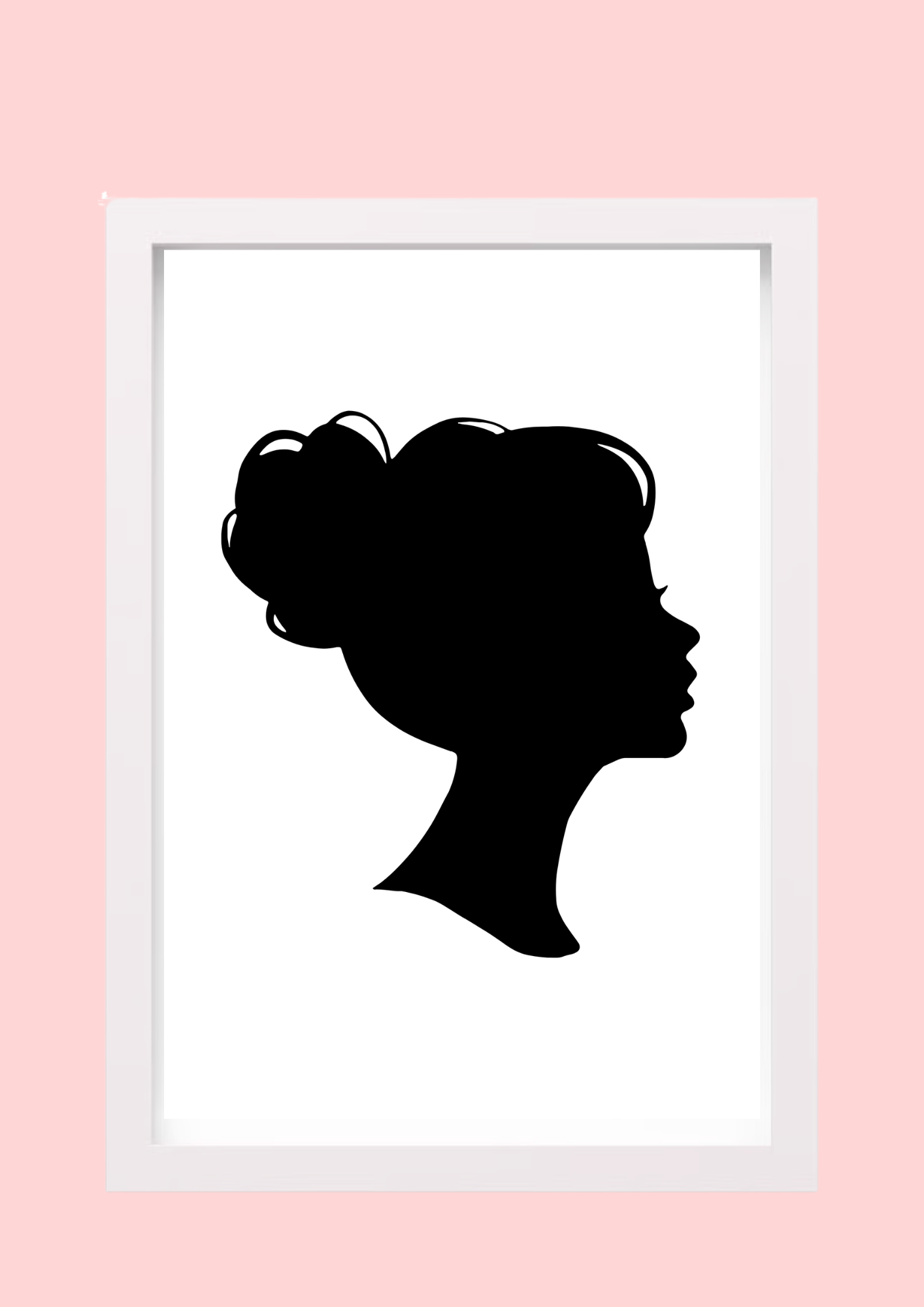 Cadre décoratif personnalisé Chignon