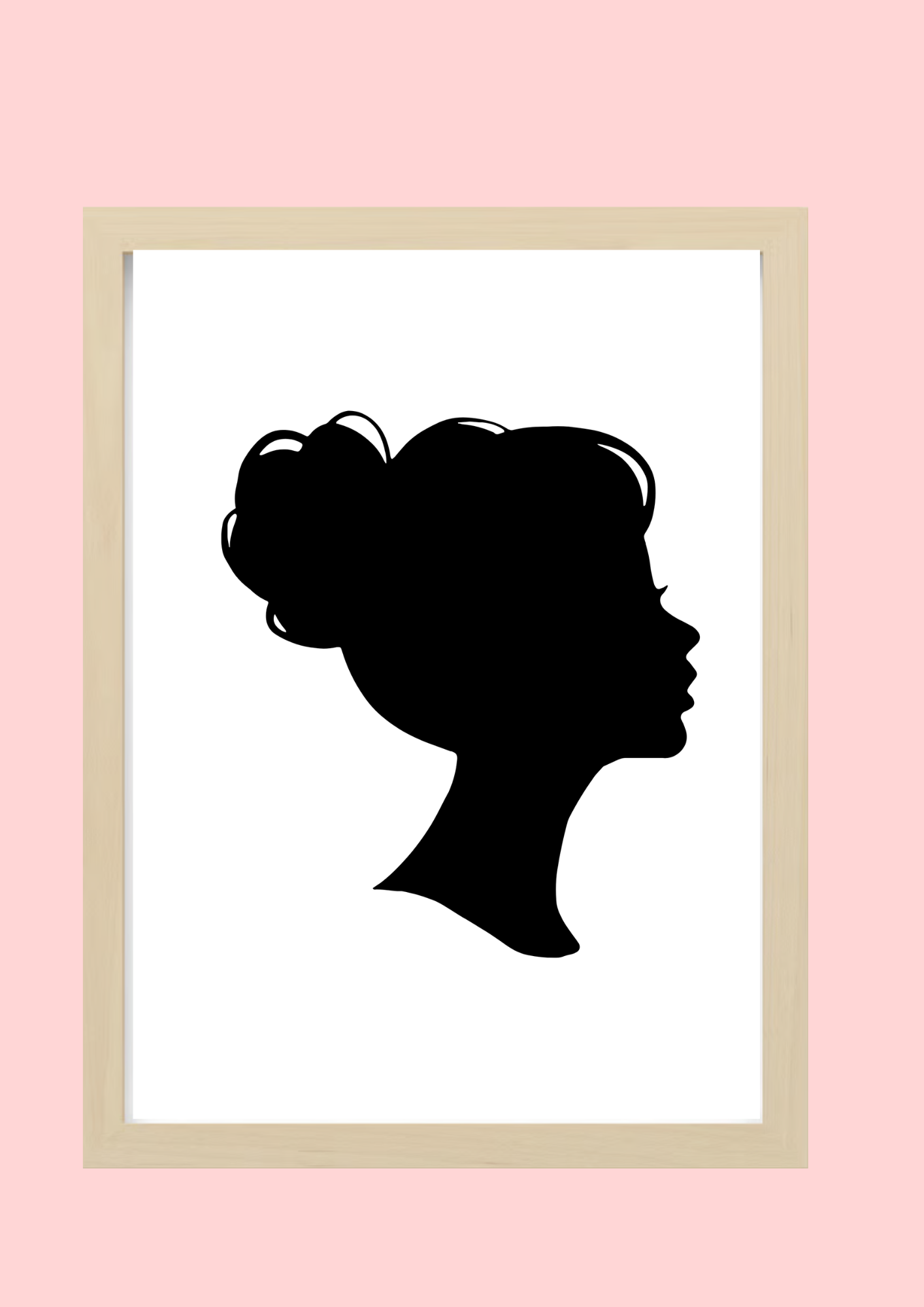 Cadre décoratif personnalisé Chignon