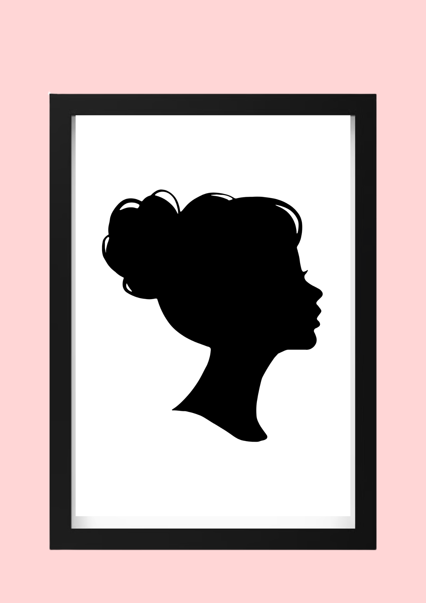 Cadre décoratif personnalisé Chignon