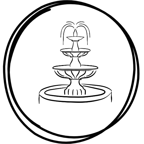 Cadre décoratif personnalisé Fontaine