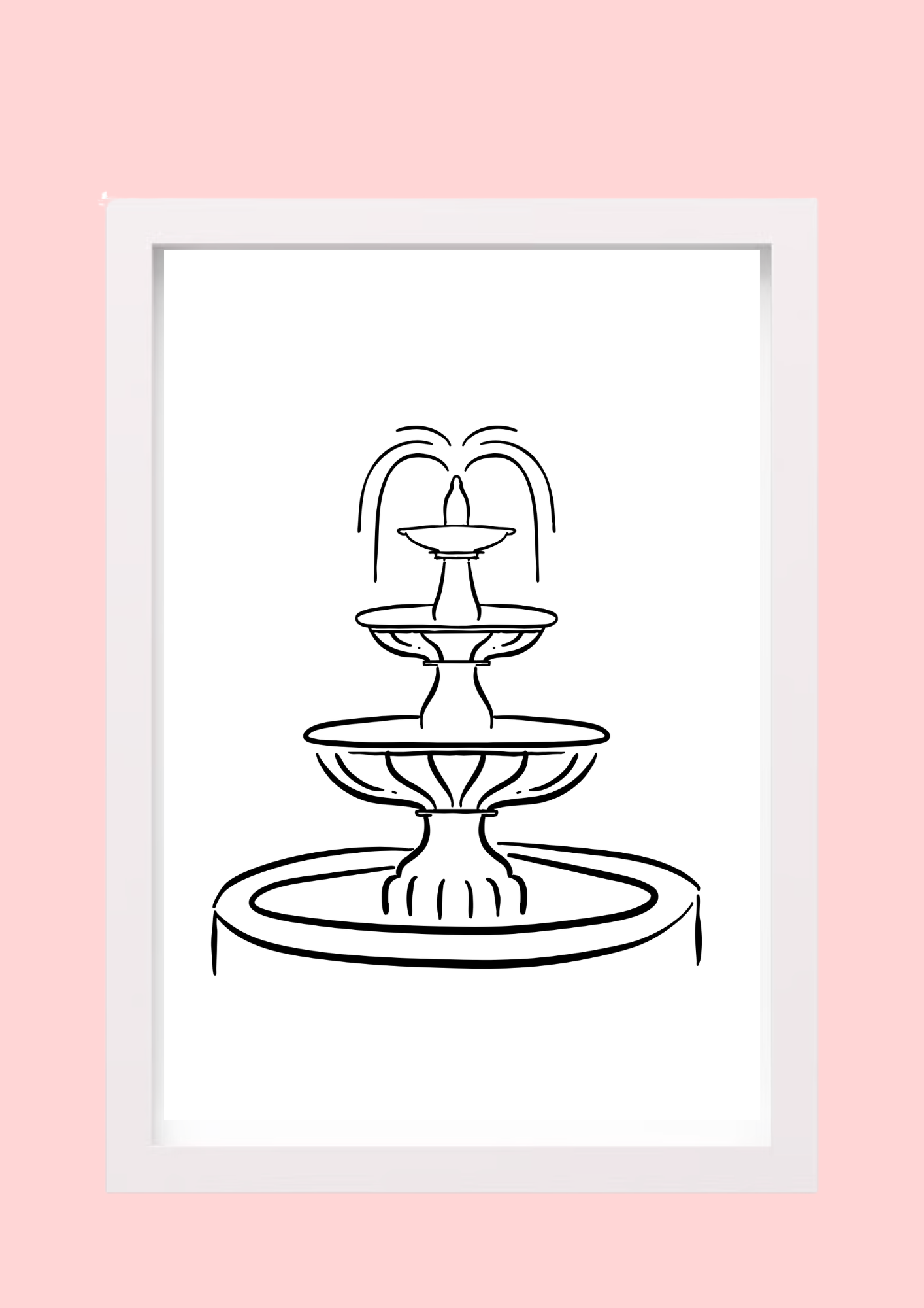 Cadre décoratif personnalisé Fontaine
