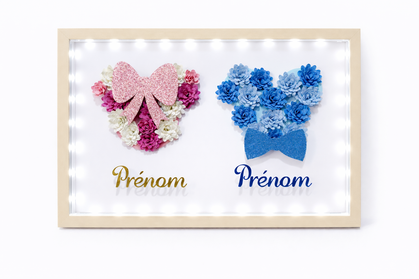 Cadre naissance fille et garçon