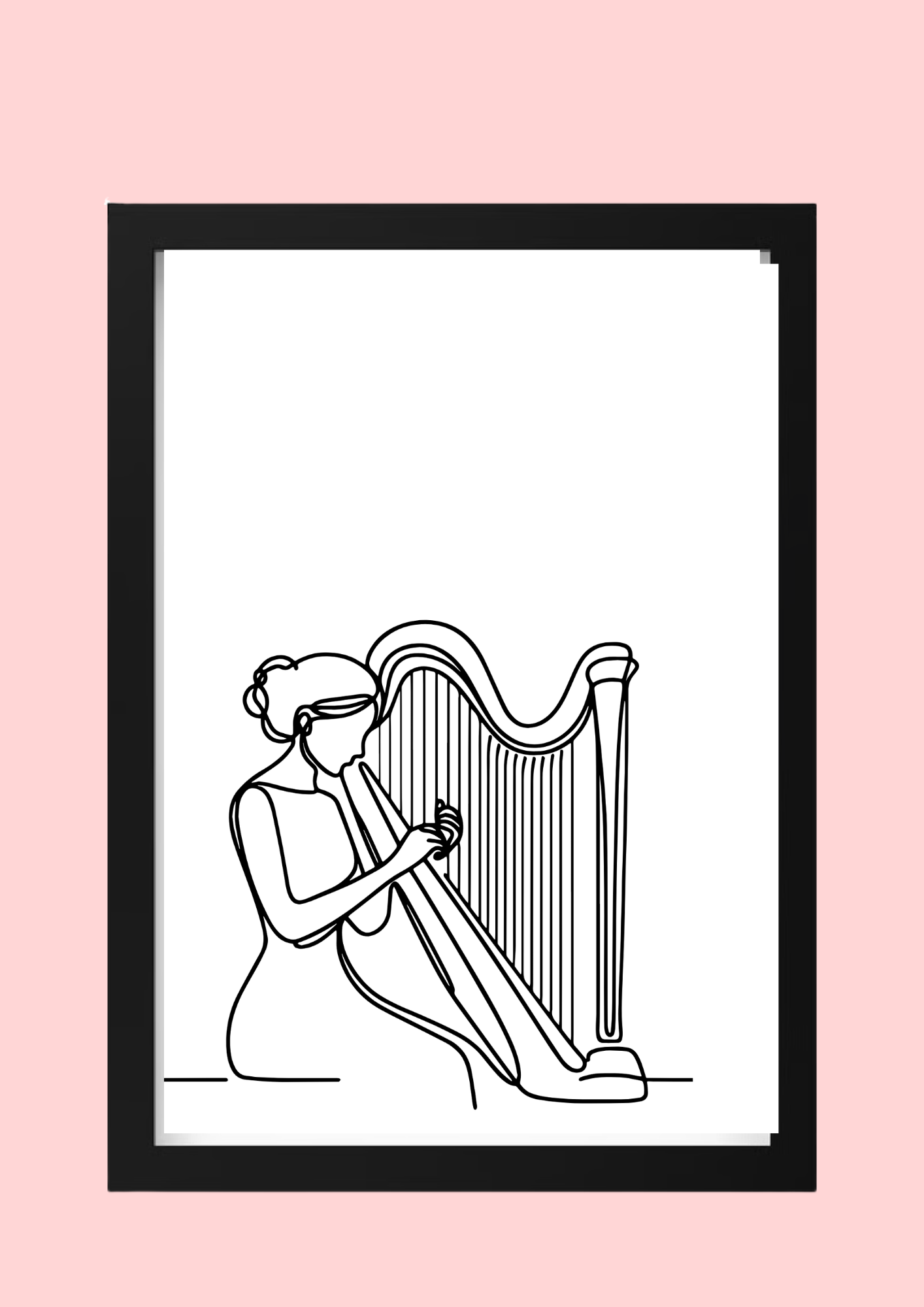 Cadre décoratif personnalisé Harpe
