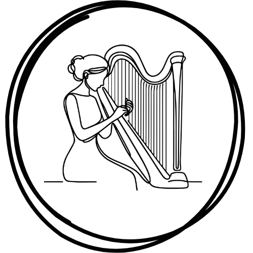 Cadre décoratif personnalisé Harpe