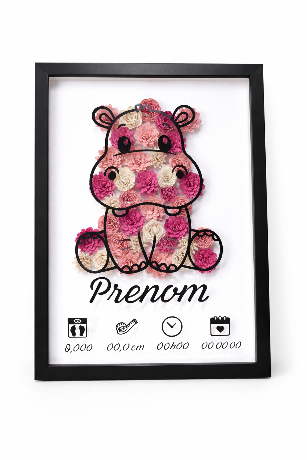 Cadre naissance Hippopotame