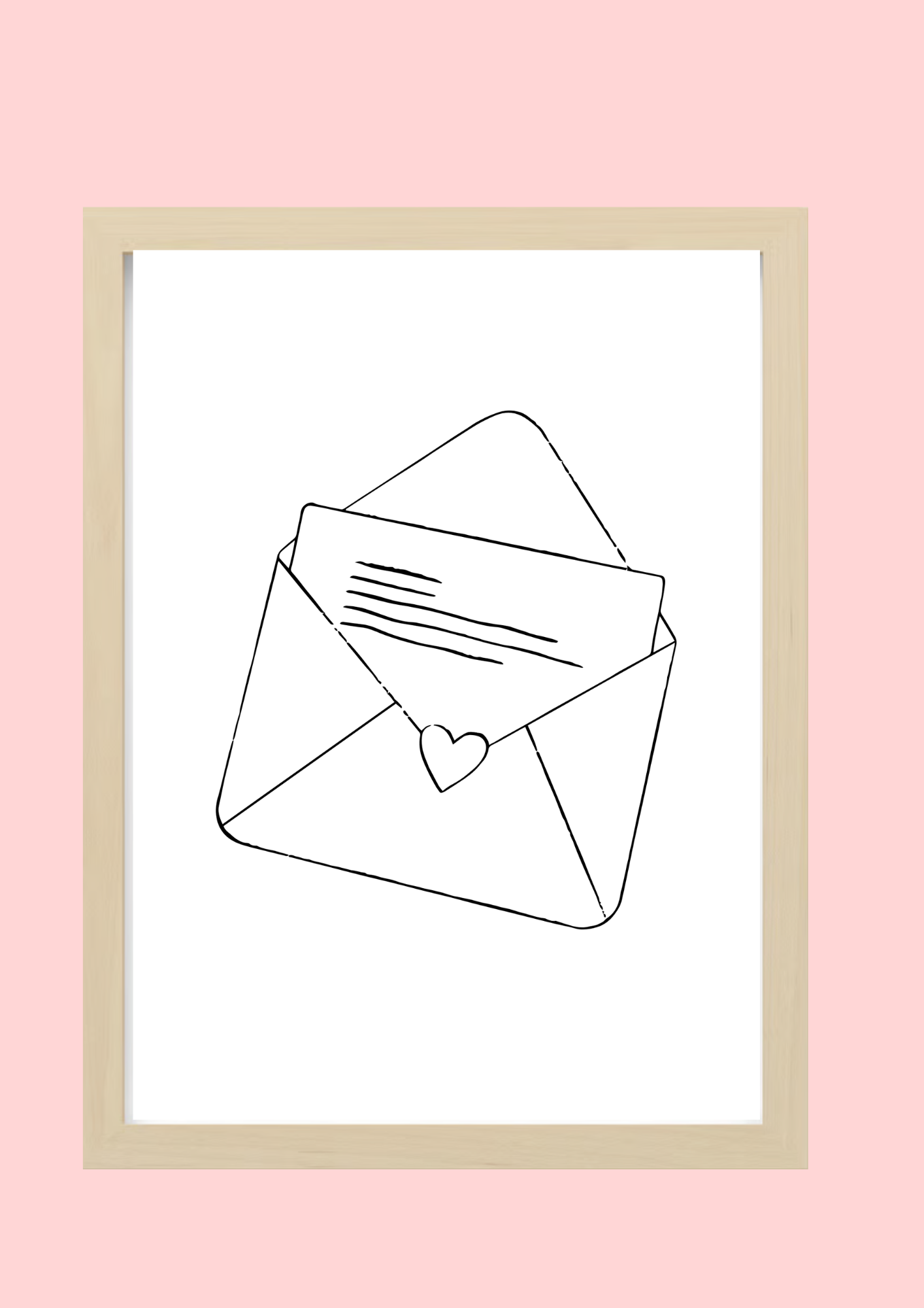 Cadre décoratif personnalisé Lettre