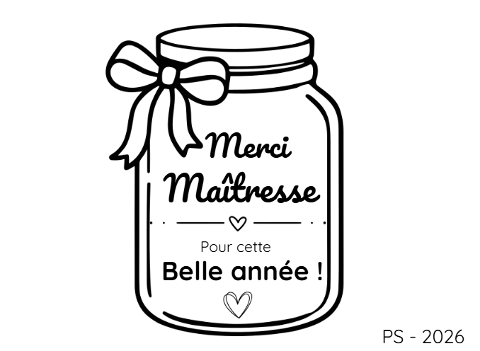 Merci Maître / Maîtresse pour cette belle année