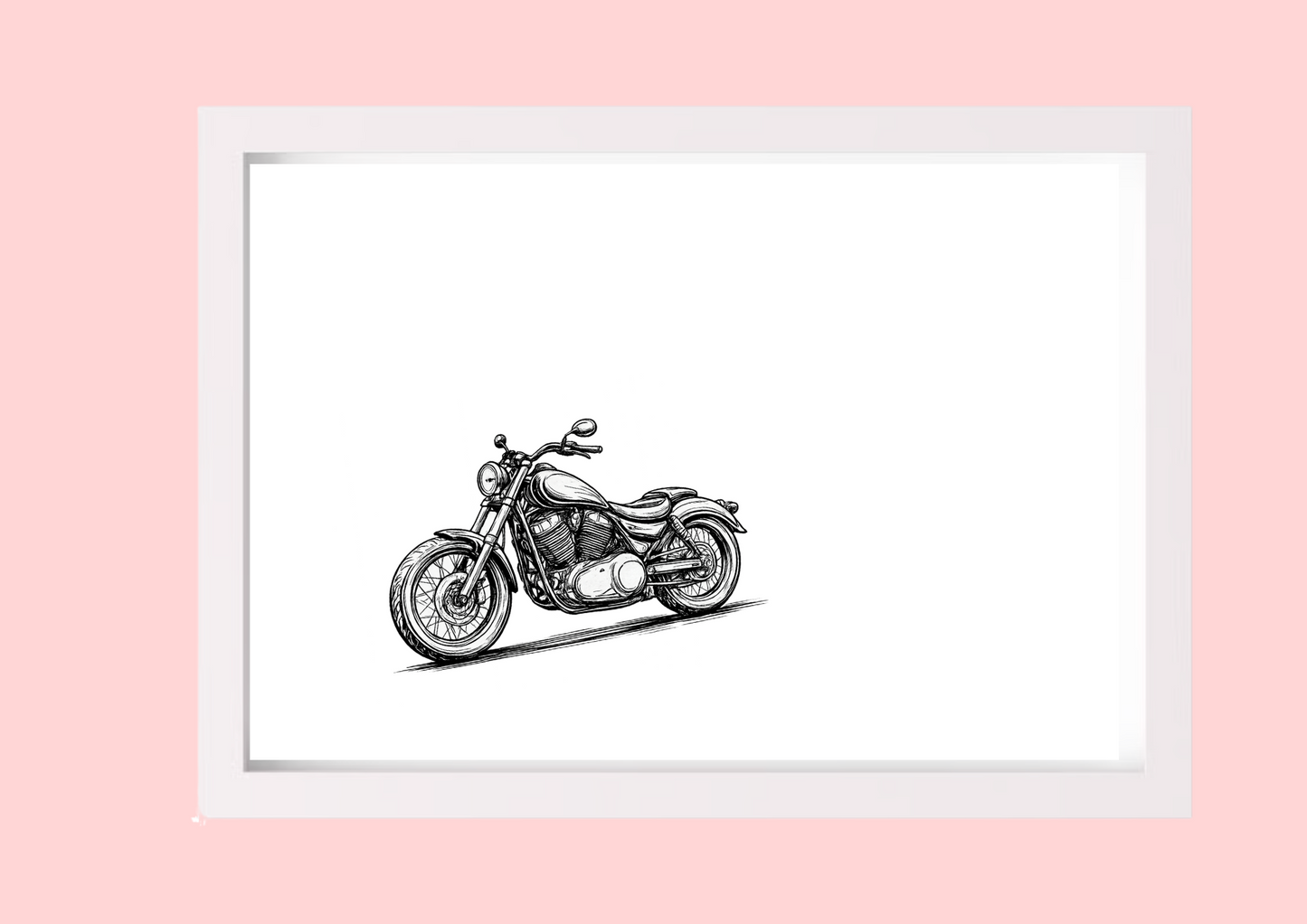 Cadre décoratif personnalisé Moto
