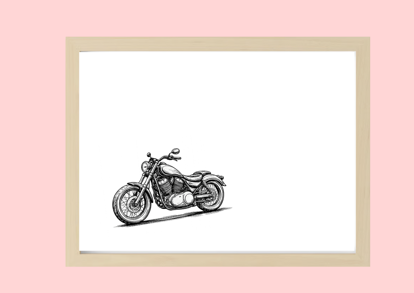 Cadre décoratif personnalisé Moto