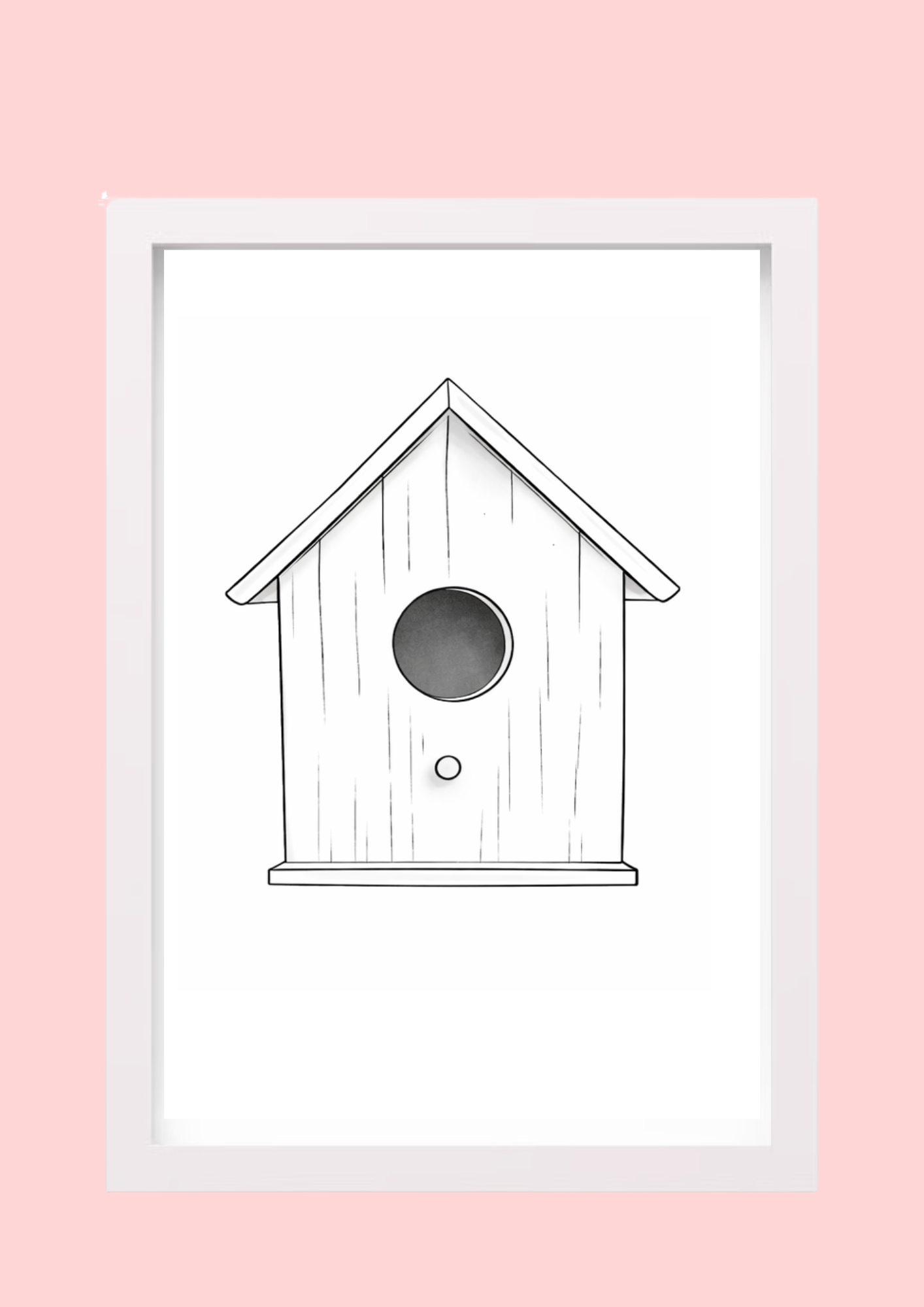 Cadre décoratif personnalisé Nichoir