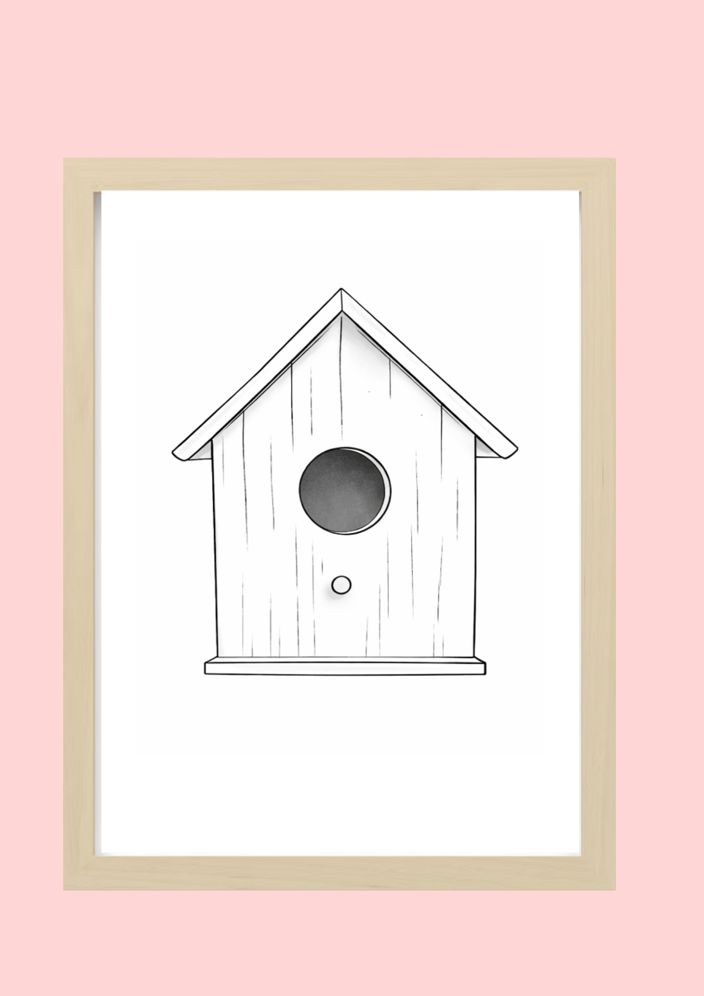Cadre décoratif personnalisé Nichoir