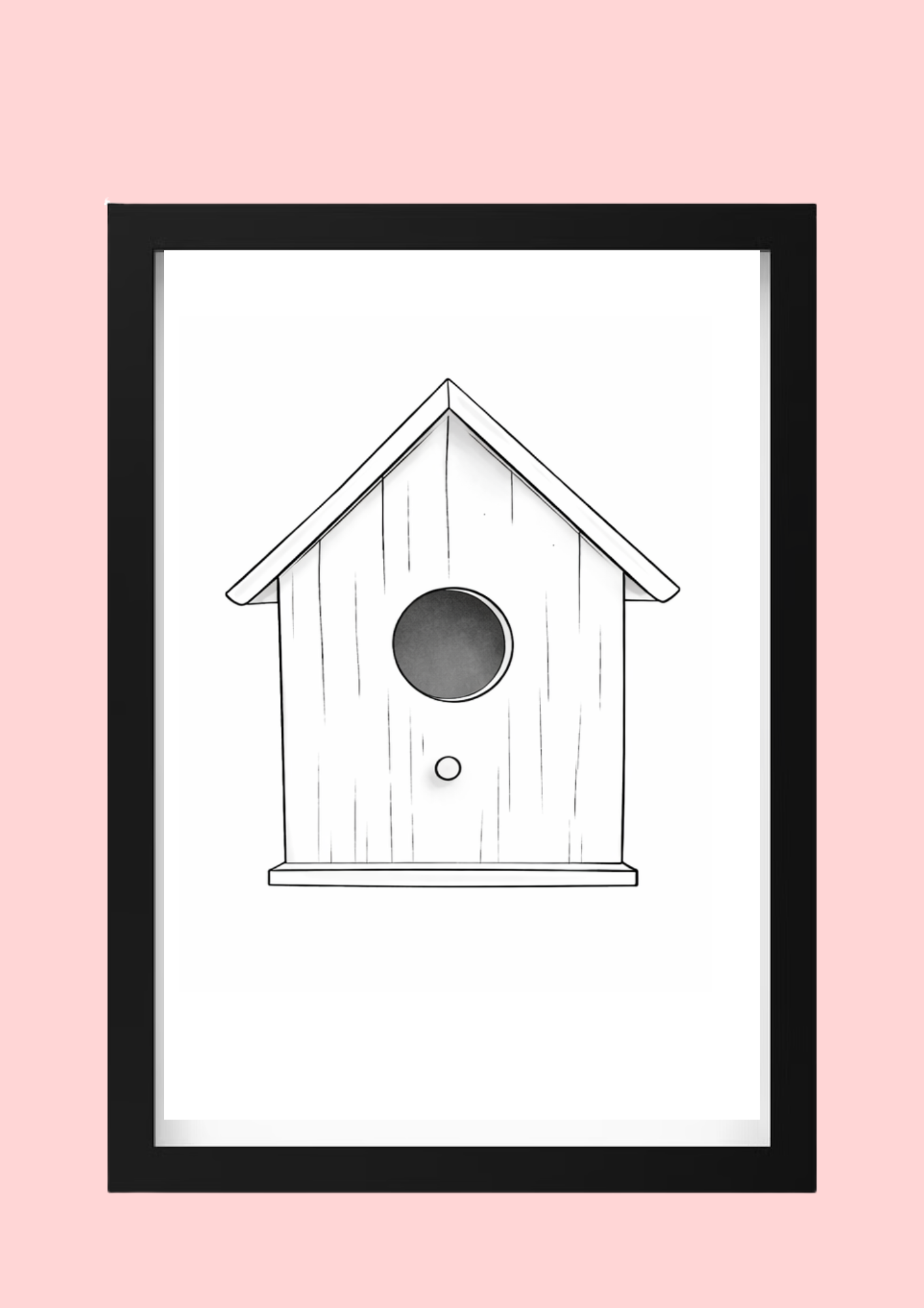 Cadre décoratif personnalisé Nichoir
