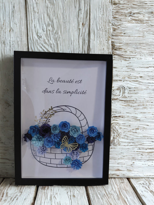 Creation unique Grand cadre Panier