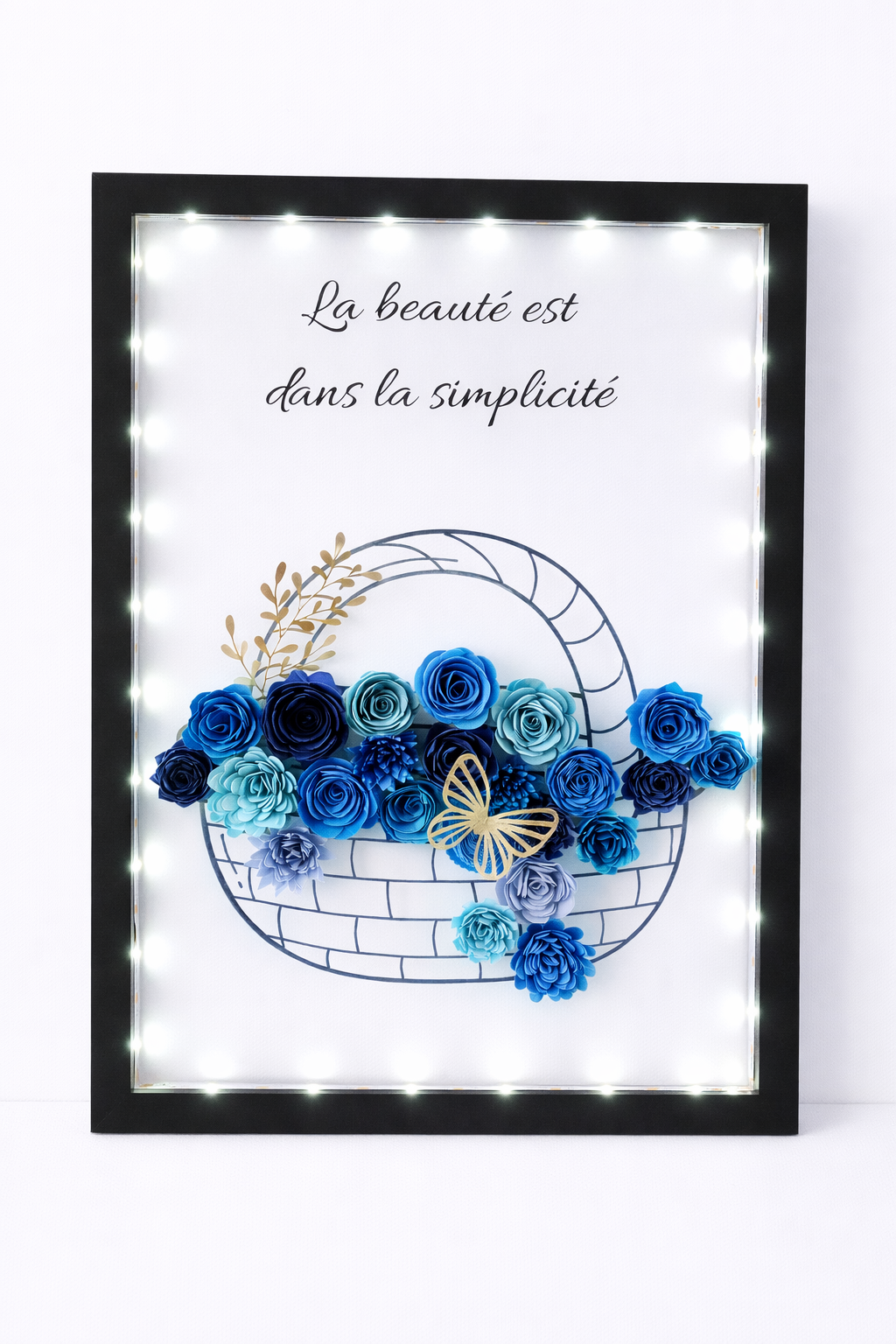 Creation unique Grand cadre Panier