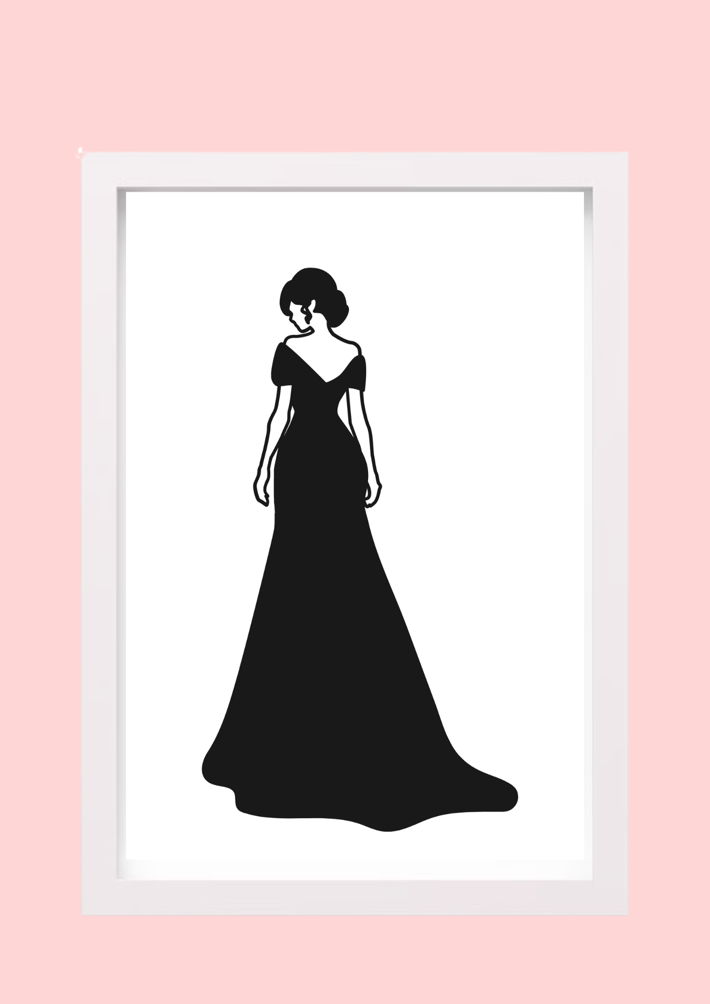 Cadre décoratif personnalisé Femme en robe