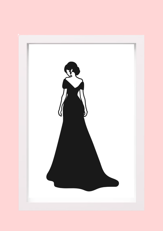 Petit cadre femme en robe