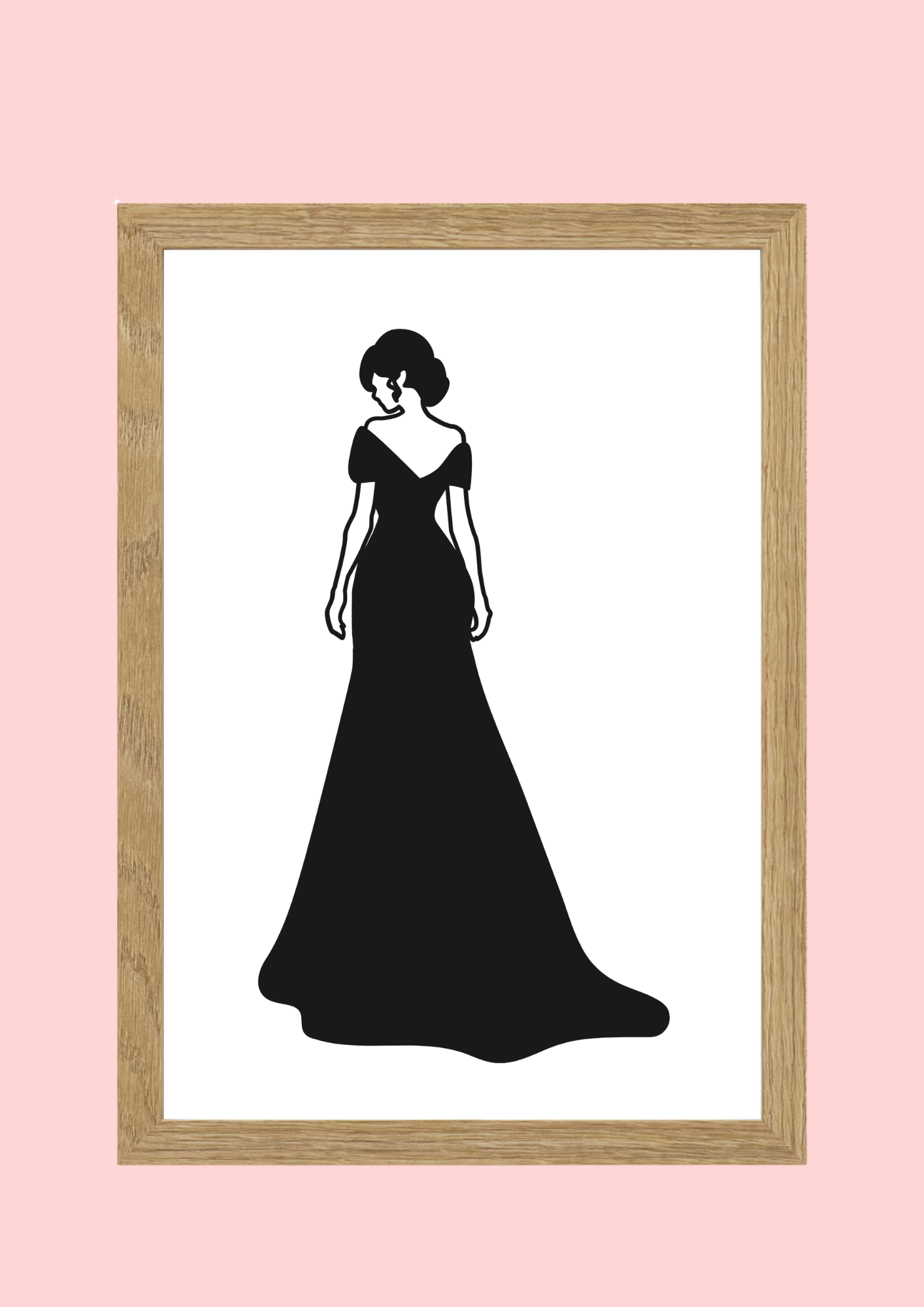 Cadre décoratif personnalisé Femme en robe