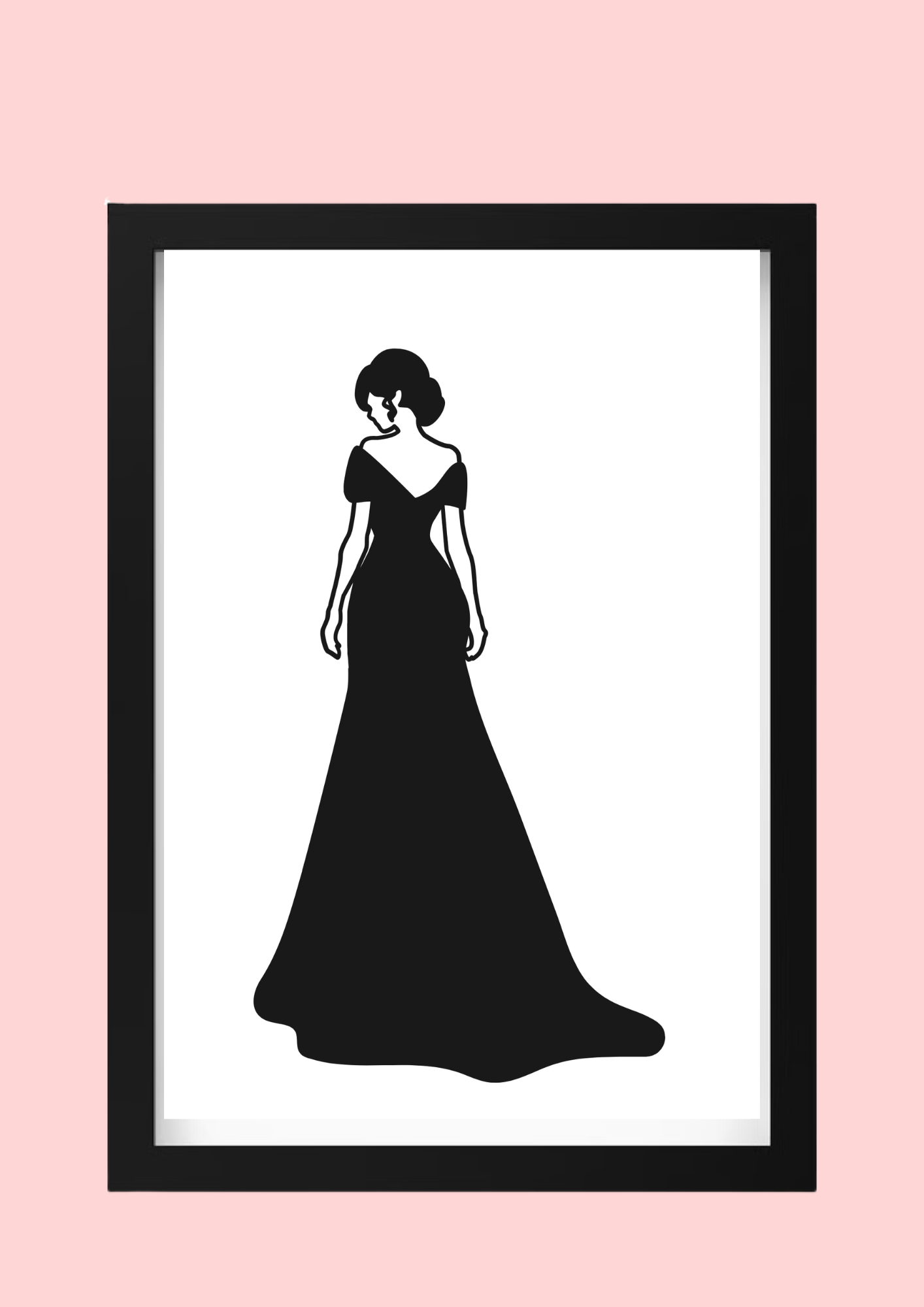 Cadre décoratif personnalisé Femme en robe