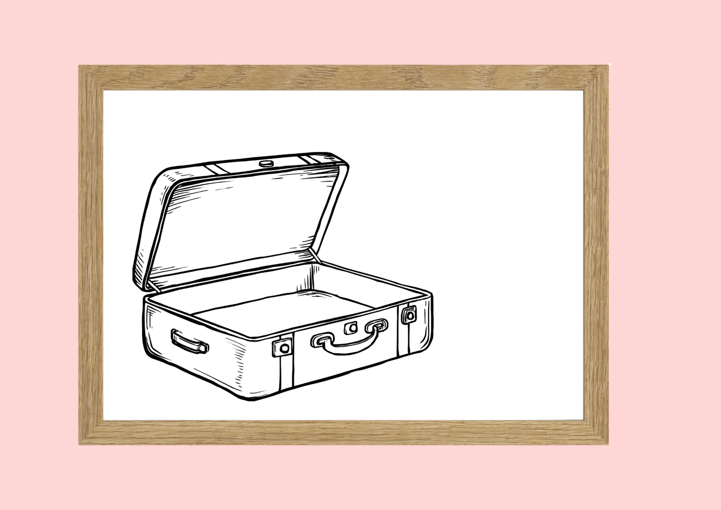 Cadre décoratif personnalisé Valise